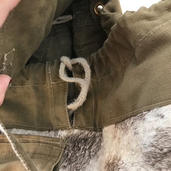 COWHIDE CANVAS BACK PACK VINTAGE CUSTOM BAG - Picture 8 of 8